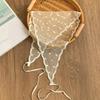 Lace Silk Scarf Headscarf Headband Pastoral Spring New Multi-functional Triangle Scarf Waist Seal