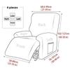 Elastic Split All-inclusive Chivas Sofa Cover Functional Chivas Recliner Cover