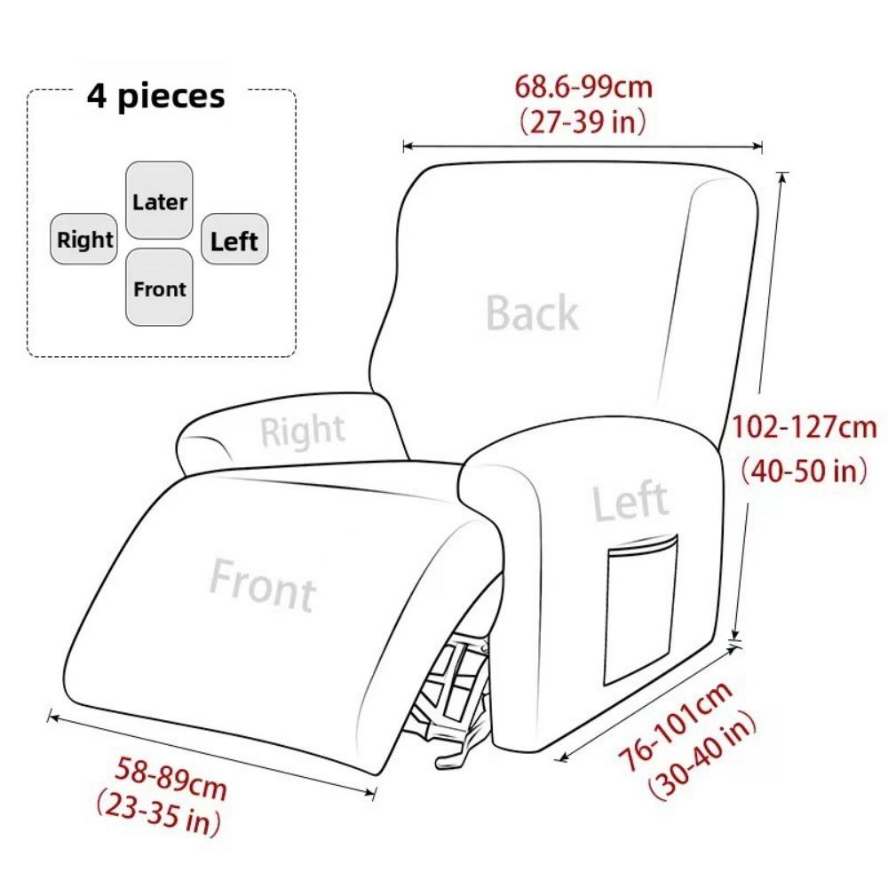 Elastic Split All-inclusive Chivas Sofa Cover Functional Chivas Recliner Cover