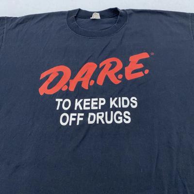 Vintage DARE Shirt Herren L 90er Keep Kids Off Drugs T-Shirt xe