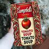 Vintage Metal Tin Sign Retro Kitchen Wall Decor Campbell Soup 7.8x11.8 Inches