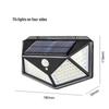 Solar Motion Sensor Four-Sided Wall Light