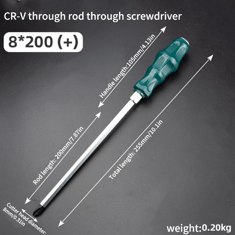 Super Hard High Manganese Steel Impact Screwdriver - Extended Heavy-Duty Bit for Auto & Woodworking Repairs