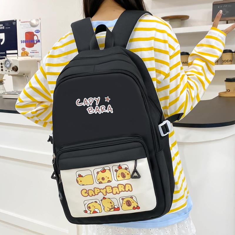 Vierteiliges Rucksack-Set Kinder-Schüler-Cartoon-Schultasche Damen Multifunktionaler Rucksack