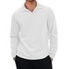 Men's Casual Retro Small V-neck Long-sleeved Top