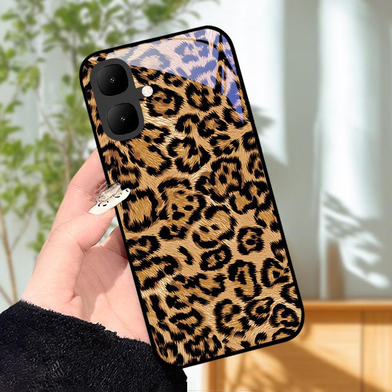 For Infinix Smart 10 X6725 Case Tempered Glass Shockproof Back Cover Phone Cases For Tecno Pop 10 Camera Protective Shell Fundas