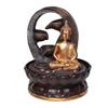 Stolní Buddhova vodní fontána, Polyresinová vnitřní venkovní vodní fontána s LED světly pro domácí dekoraci, Dekorační exponát, Dárky