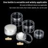 3G 5G 10G 15G 20G Cosmetic Cream Jar Empty Clear Eyeshadow Nail Glitter Lip Balm Container Makeup Sample Pot Bottle Plastic