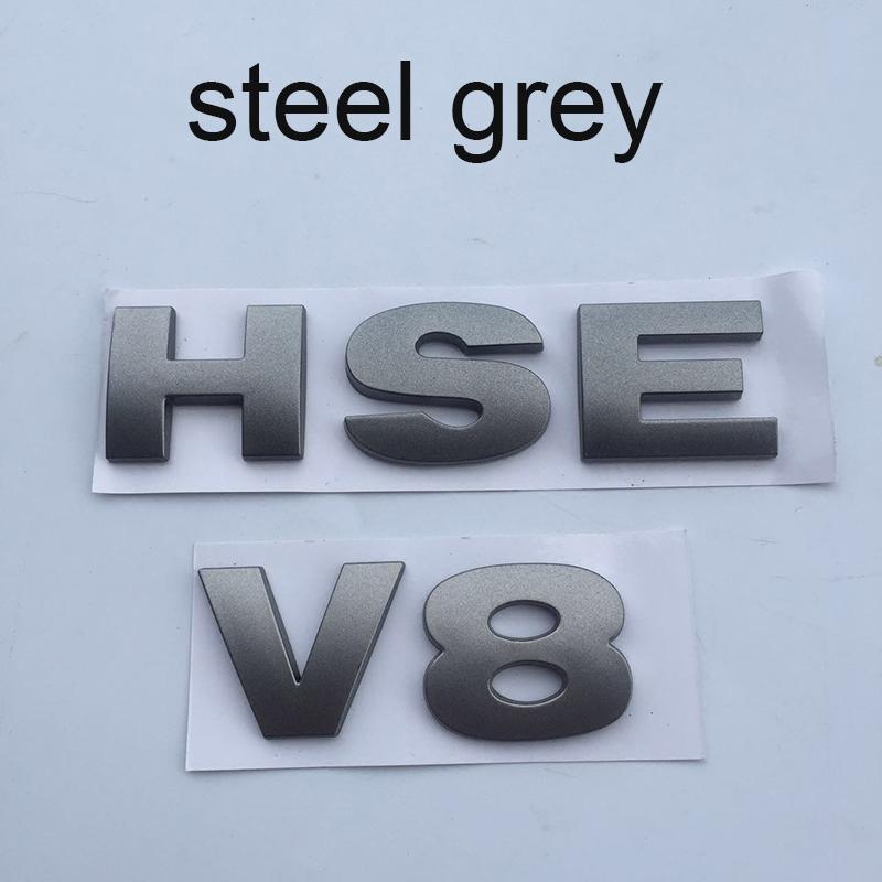 ABS 3D Letters Emblem V8 HSE Badge For Discovery 3 4 Freelander 2 Car Styling Tail Trunk Sticker