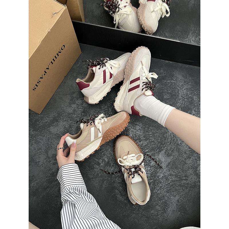 Light and breathable Forrest Gump pigskin retro German training shoes women's mountaineering shoes new versatile casual sports shoes comfortable