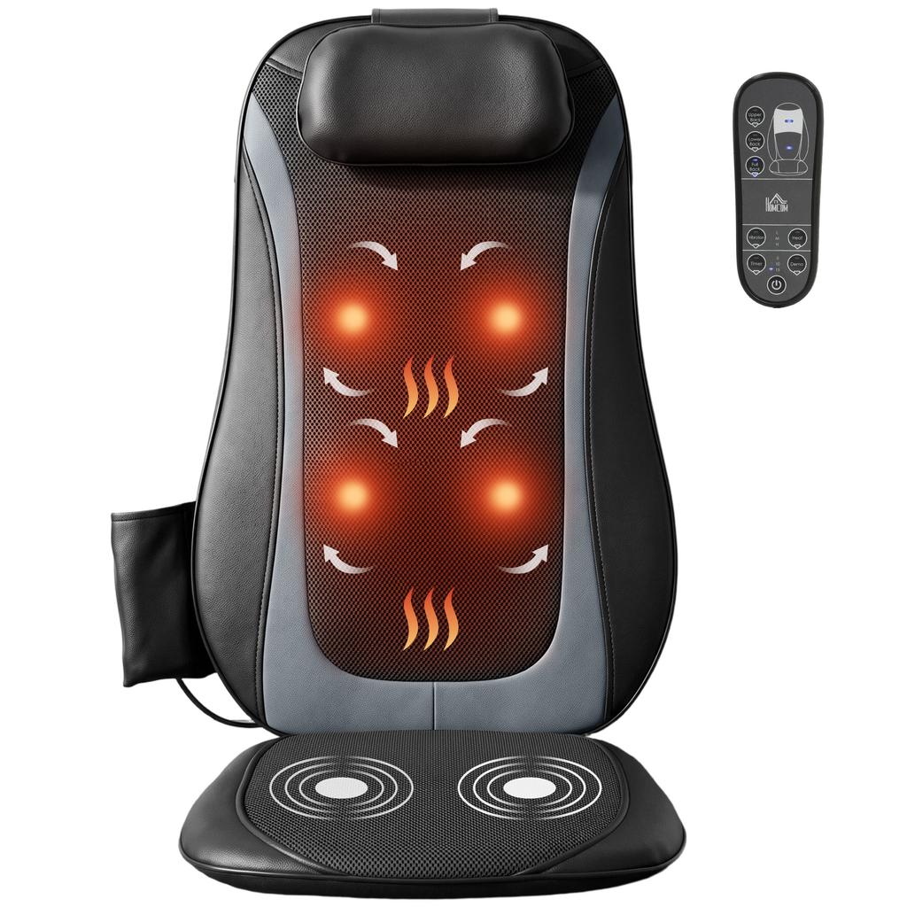 Shiatsu Massage Seat Cushion with Heat, Deep Tissue Massage, Massage Device