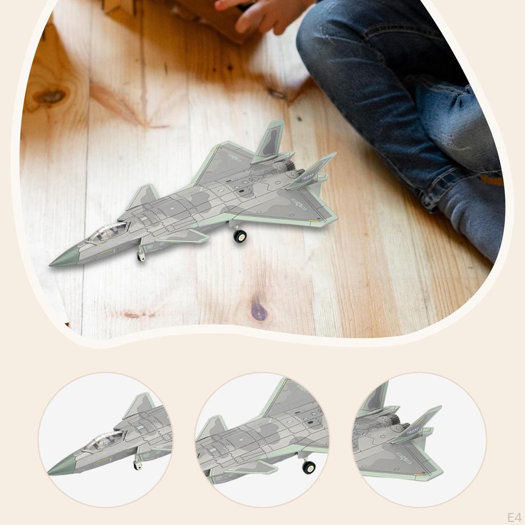 1:72 J20 Fighter Aircraft Model, Decoration, for Self-Assembly, Home Assembly Model