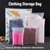 10Pcs Portable Travel Storage Bags, Waterproof Frosted Plastic Zipper Lock Self-Sealing Bags for Clothing Packaging
