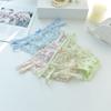 Sexy Breathable Women Froal Transparent Bow Flower Underwear Lingerie Lace Briefs Mesh Panties
