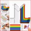 7-piece Paper Art Positioning and Alignment Guide Ruler, Manual Paper Cutting Calibration Auxiliary Ruler, Back-to-school Season