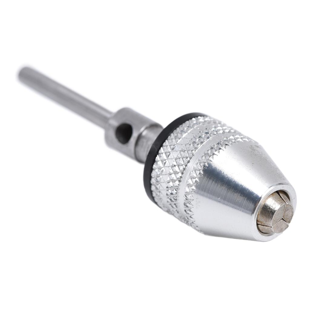 Nøkkelløs borechuck adapter for slagtrekker 3 kjefter 1/8in rundt skaft 0.3?3,4 mm Sølv