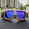 Winddichte Retro-Harley-Fahrbrille mit HD-Spiegelgläsern