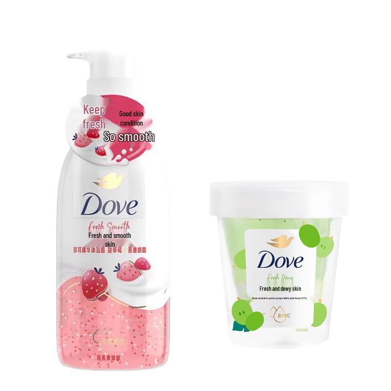 Dove Shower Gel & Body Scrub Value Set