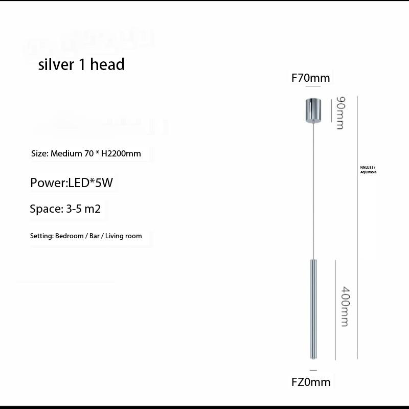 2024 New Minimalist LED Chandelier Modern Simple Line Lamp for Home Living Bedroom Bedside Bar Pendent Lights Furniture Luster