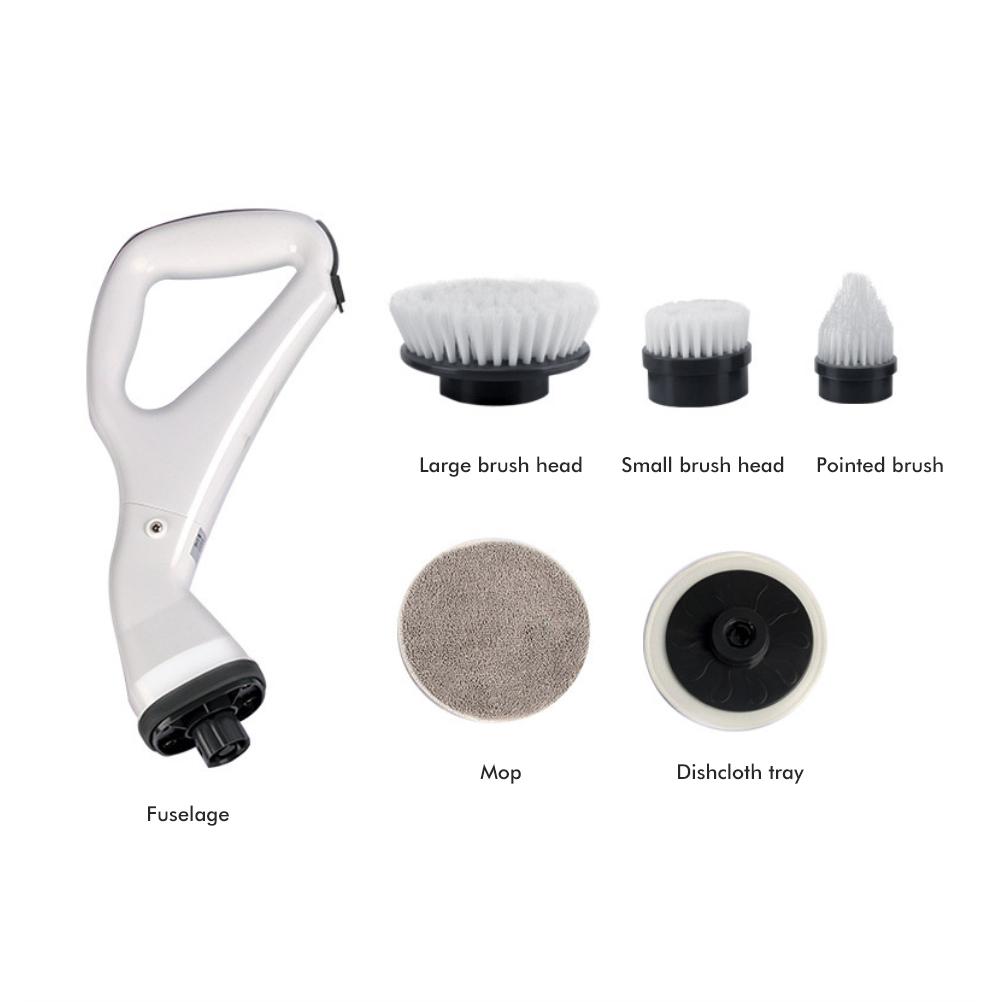 Electric Spin Scrubber 360 Degree Rotating Cordless Power Brush Floor Scrubber Charging Shower