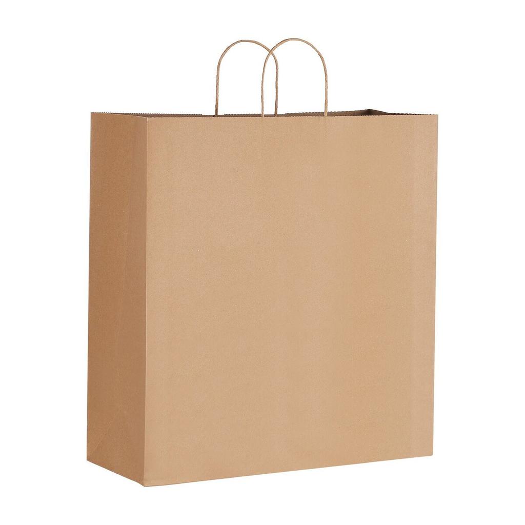 Kraft Paper Bags with Handles 100Pcs 18x7x19 In Party Shopping Bag Black