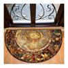 Half Round, Stone Patterned Floor Mat, Thick, Soft, Suede, Suitable for Porch and Living Room Decoration, Machine Washable, Anti Slip, Wear-resistant