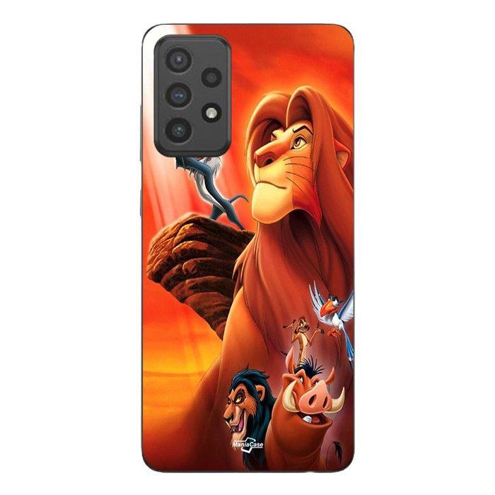 Coque de téléphone - MANIACASE - Samsung Galaxy A72 - Silicone - Souple - Le Roi Lion