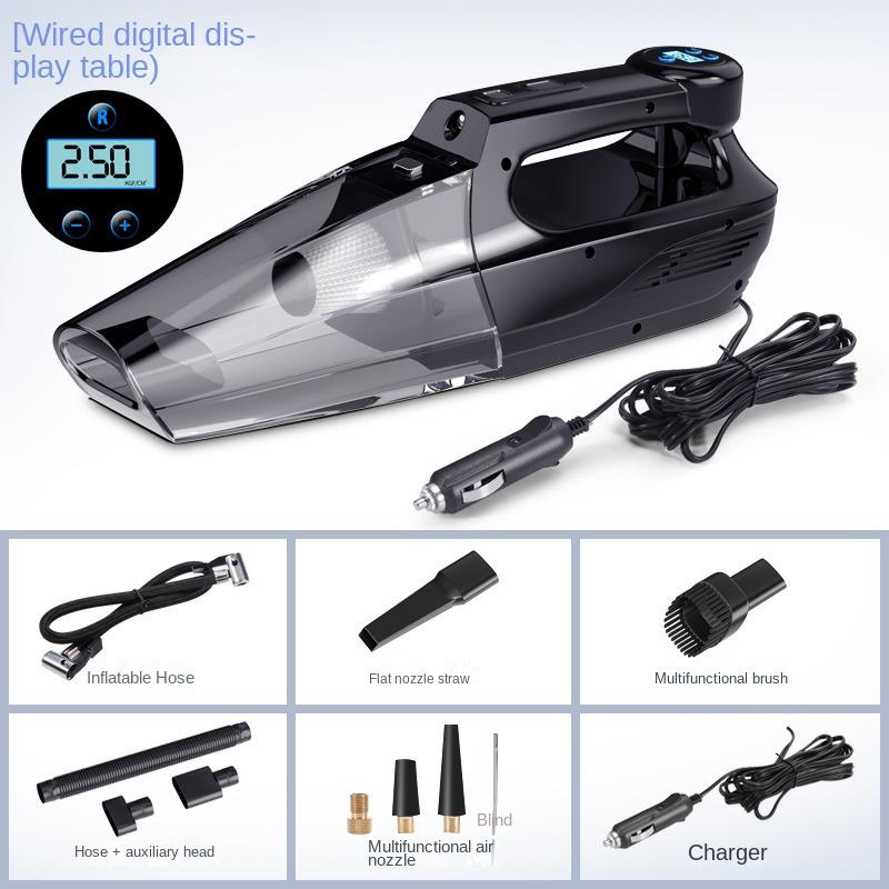 Car Vacuum Cleaner Wireless 4-in-1 High Power Suction Emergency Air Pump Wireless Car Air Pump