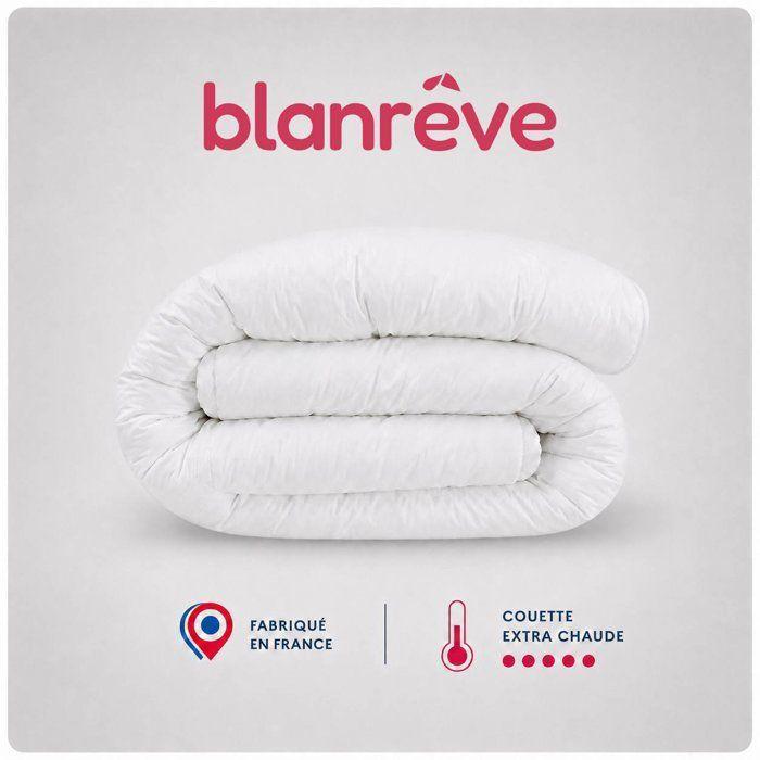 Couette Extra Chaude Microfibre - BLANREVE - 220 x 240 cm - Blanc