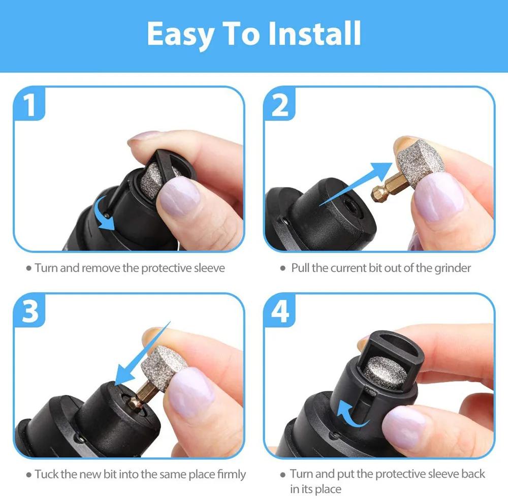 Pet Nail Grinder USB Rechargeable Dog Electric Nail Clipper Cat Claw Beauty Grinder Silent Pet Nail Clipper Beauty Trimming Tool