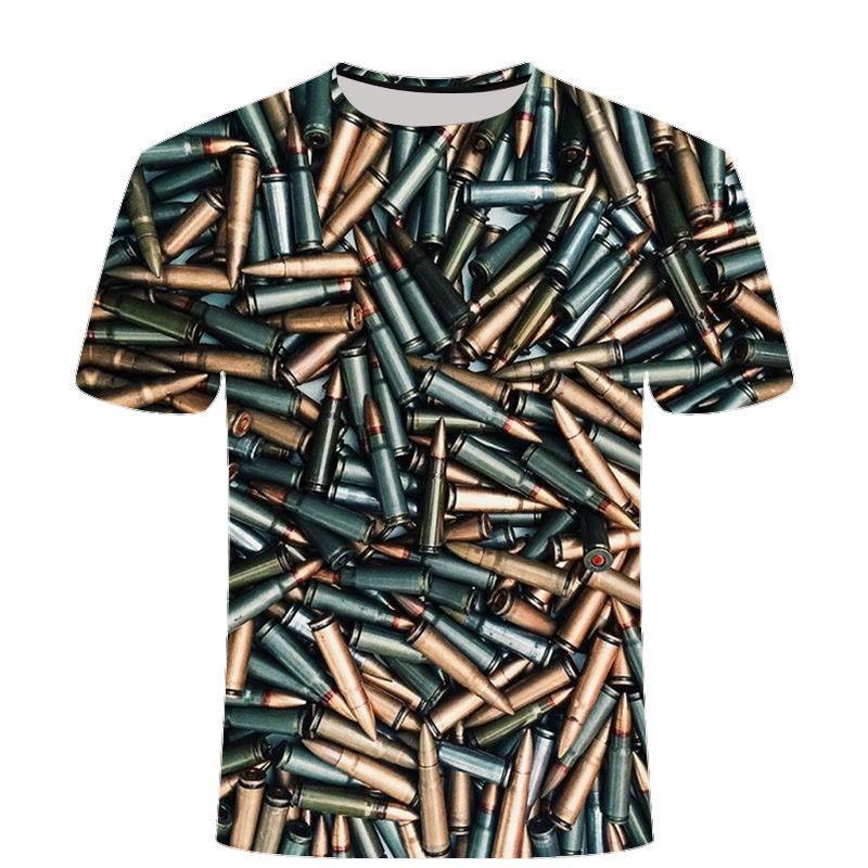 Mens Loose Fit Short Sleeve T-Shirt With 3D Game Print - Breathable Cotton Blend Casual Tee Teens Adults