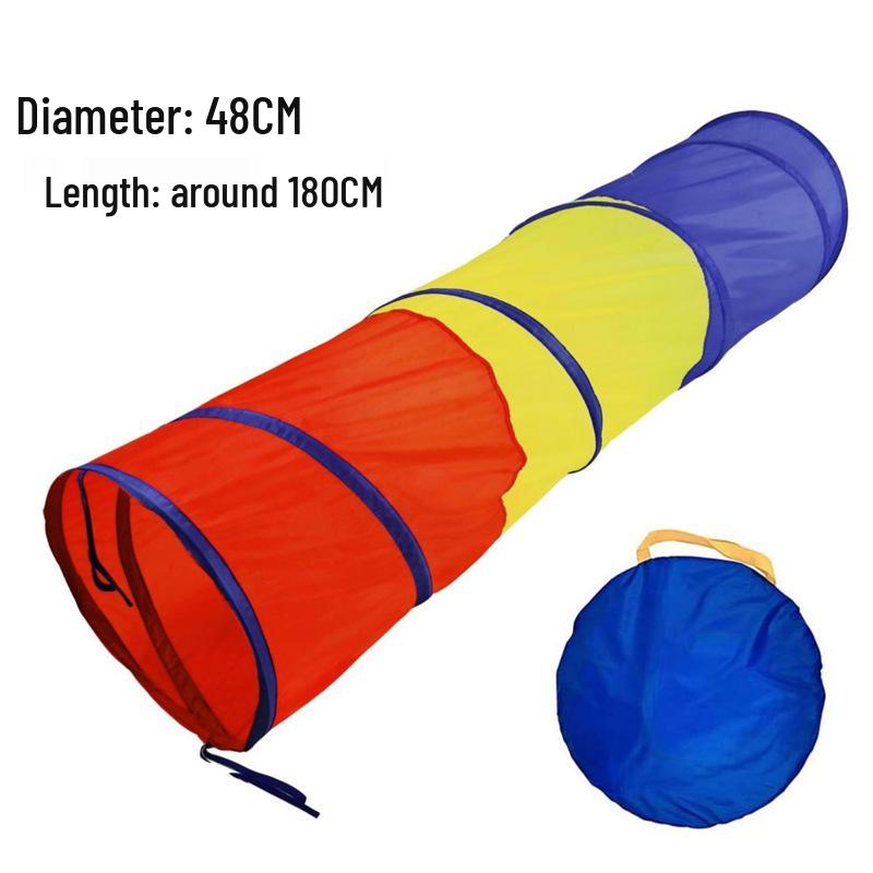 Sunshine Rainbow Children's Crawling Tunnel - Sensory Integration Training Tent for Infants and Toddlers