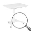 Mobile Sit Stand Desk Height Adjustable Portable Laptop Desk with Wheels Standing Workbench Pneumatic for Home Office Classroom