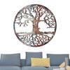 2D Iron Tree Wall Sculpture Life Tree Wall Art Silhouette Decor Bedroom Living Room Wall Decoration Supplies
