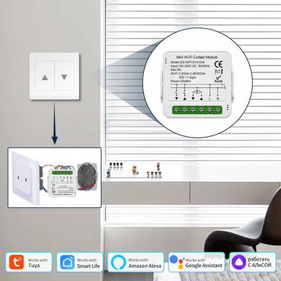 Intelligentes Tuya WiFi ZigBee 3.0 Vorhangmodul für Rollladenmotor Smart Life APP Sprachsteuerung Zeitsteuerung Alexa Google Home Alice