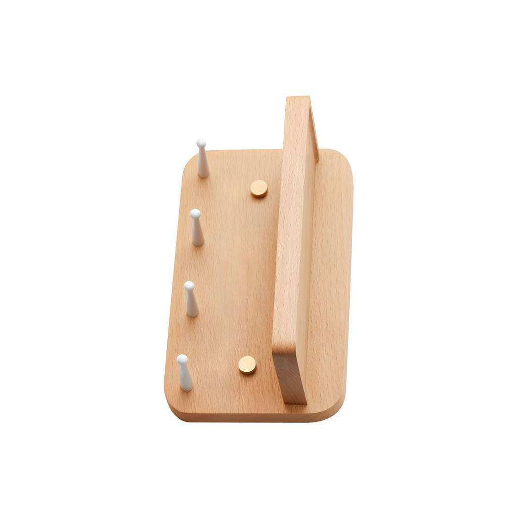 Attractive Wall Mount Key Rack 4 Durable Brass fasteners And Wooden Shelf For Keys Accessories Mail Arrangement