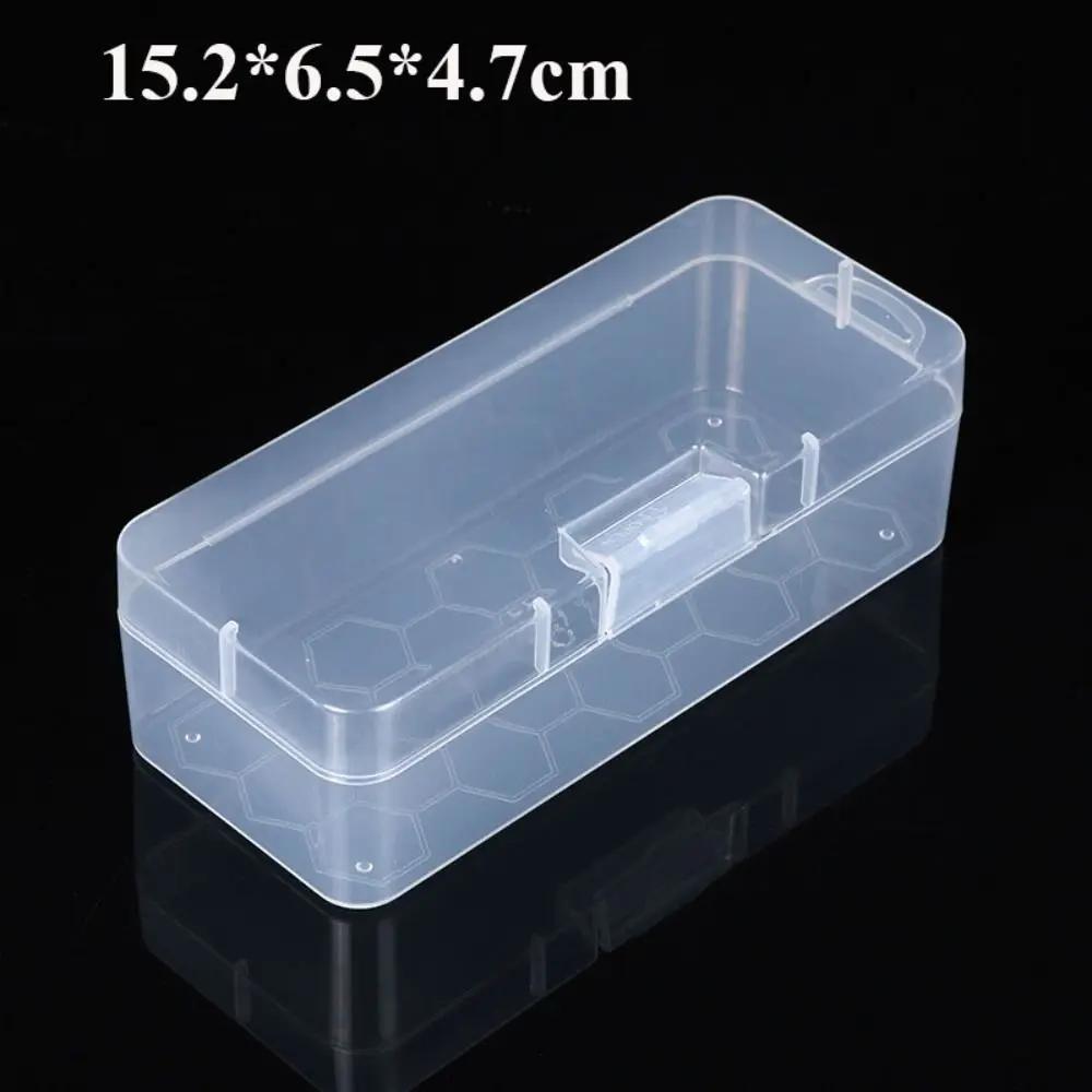 Square Plastic Transparent Storage Box Jewelry Beads Container Power Tools Accessories Box Small Items Sundries Organizer Case