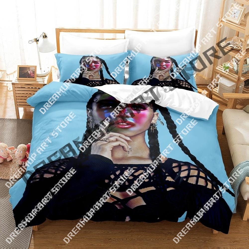 3D Print FKA twigs Singer Bedding Set Twin Queen King Full Size Duvet Cover Pillowcase Bed boys girls Adult Home Textiles