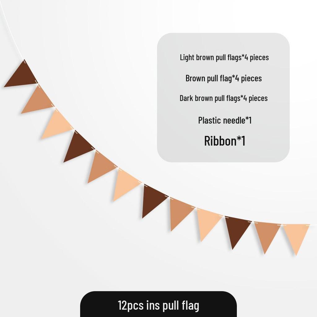 Coffee Forest Style Birthday Letters & Numbers Decoration for Kids' First Birthday Photoshoot