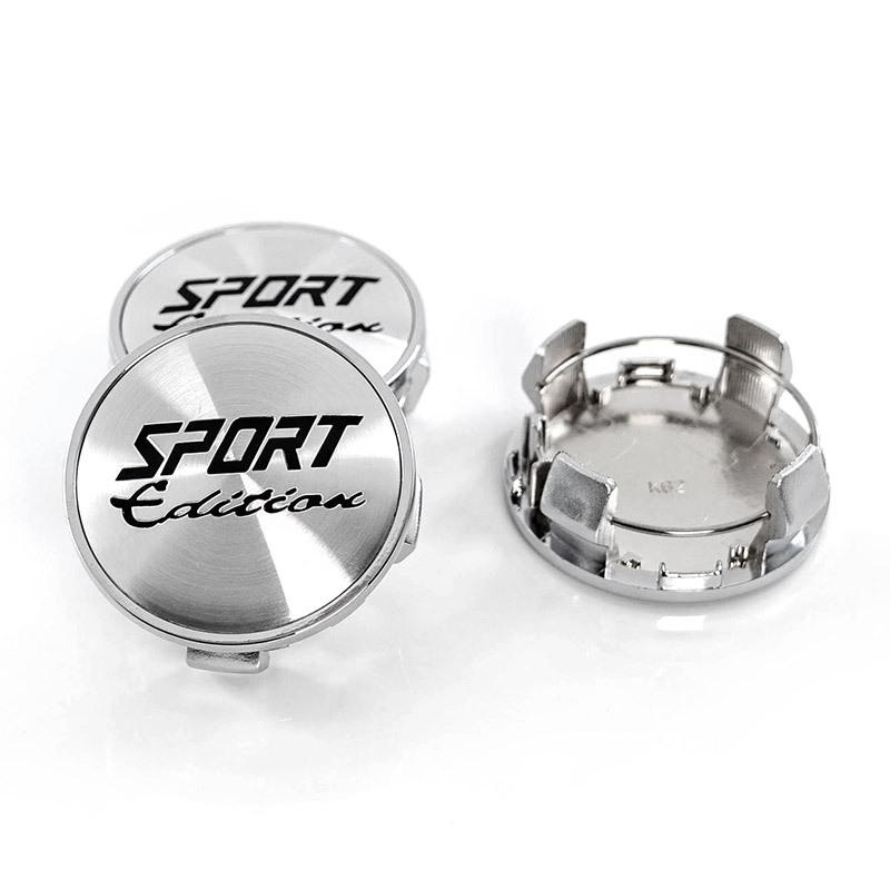 4pcs 62MM (56MM I.D) Sport Edition Logo Emblem Car Wheel Center Caps Car Accessories for Toyota Wheels Rim Hubcaps Cover Replace