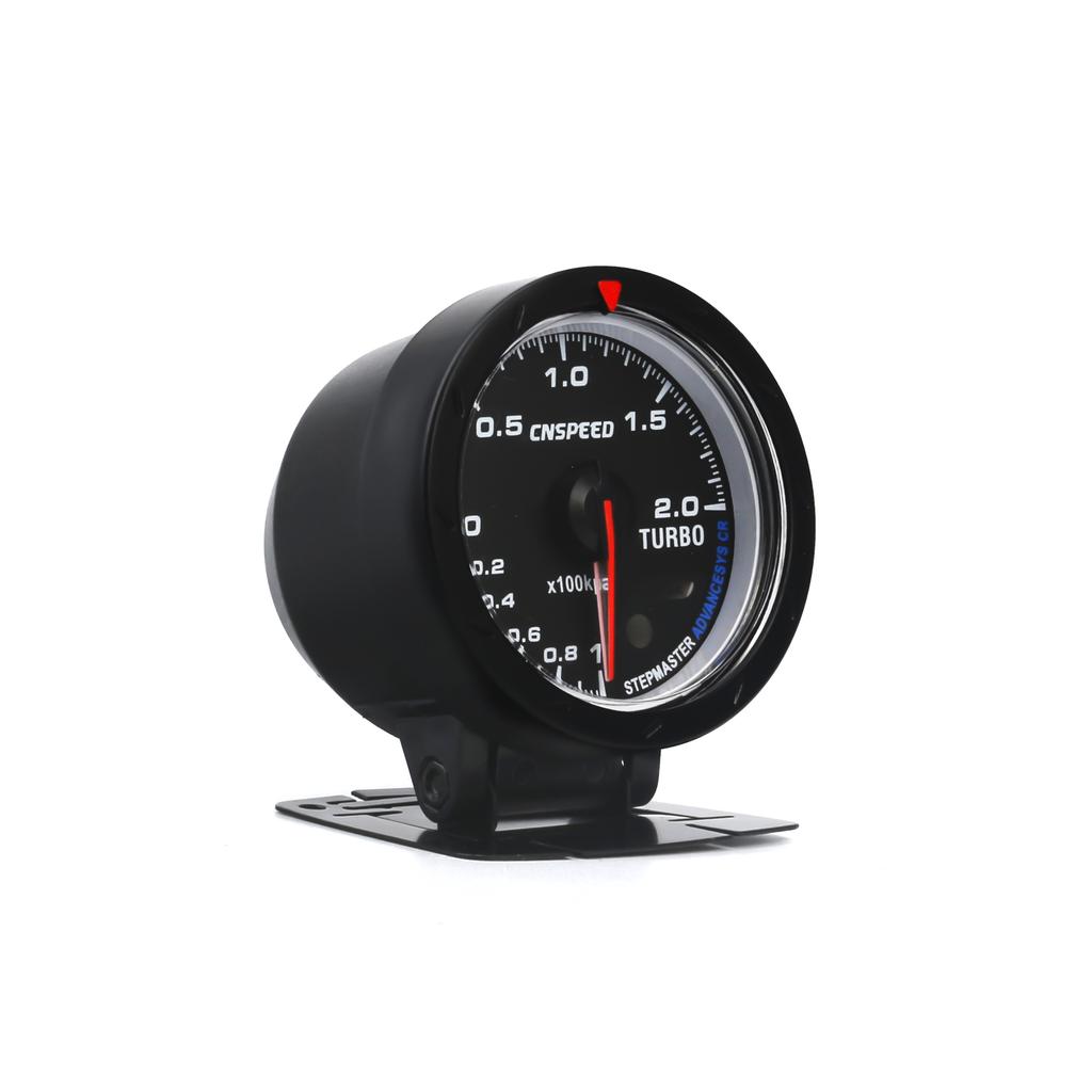 CNSPEED New Car 60mm Turbo Boost Gauge -1-2 Bar Car Smoke Len With Adjustable Auto Turbo Boost Controller Kit 1-30 PSI