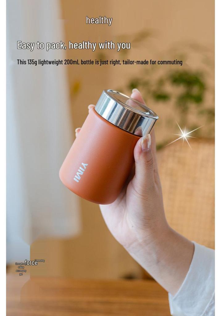 YIMI Mini Thermos - 316 Stainless Steel, Cute Portable Water Cup, Ideal Small Business Gift or Festival Supply.