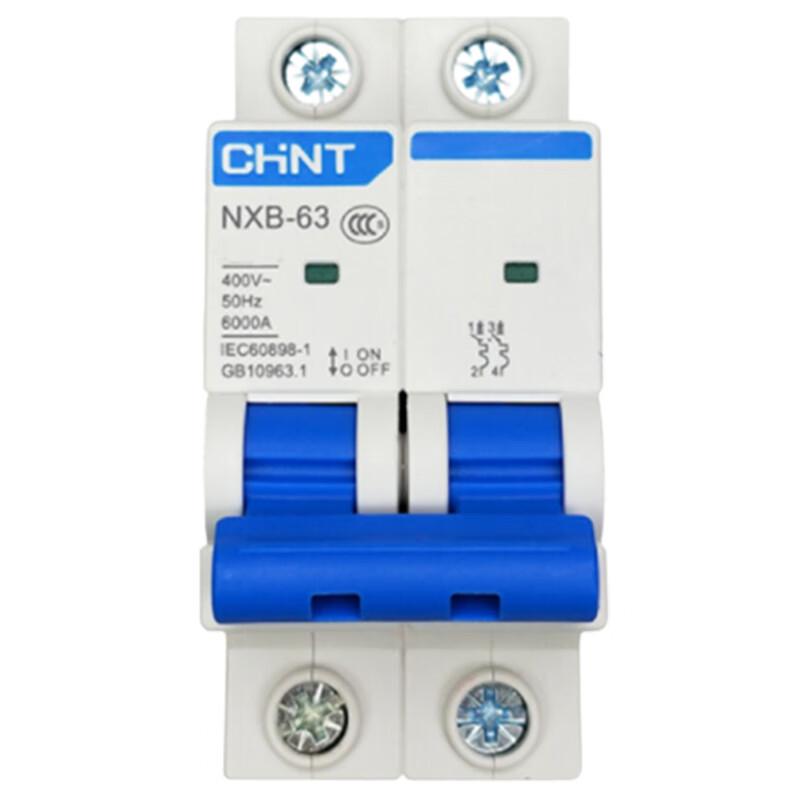 CHNT NXB-63 40A 2-Pole Type C Miniature Circuit Breaker