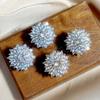 Xiaomi Huitan Flower Shaped Women Stud Earrings Party Daily Engagement Trendy Jewelry Inlaid Shiny CZ Wedding Versatile Accessories
