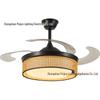 2025 Modern Bedroom Ceiling Fan Light: Silent Wabi-Sabi Design with Variable Speed and Invisible Blades.