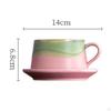 Ceramic Coffee Mug Cup Drinkware Home Decoration with Spoon Pottery Gifts