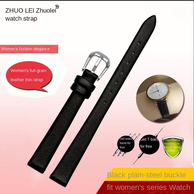 Pro jakoukoli značku Módní kožený řemínek na hodinky dámský mini Štíhlý malý rozměr pásek 6mm 8mm 10 12 14 16mm černý hnědý červený bílý modrý řemínek