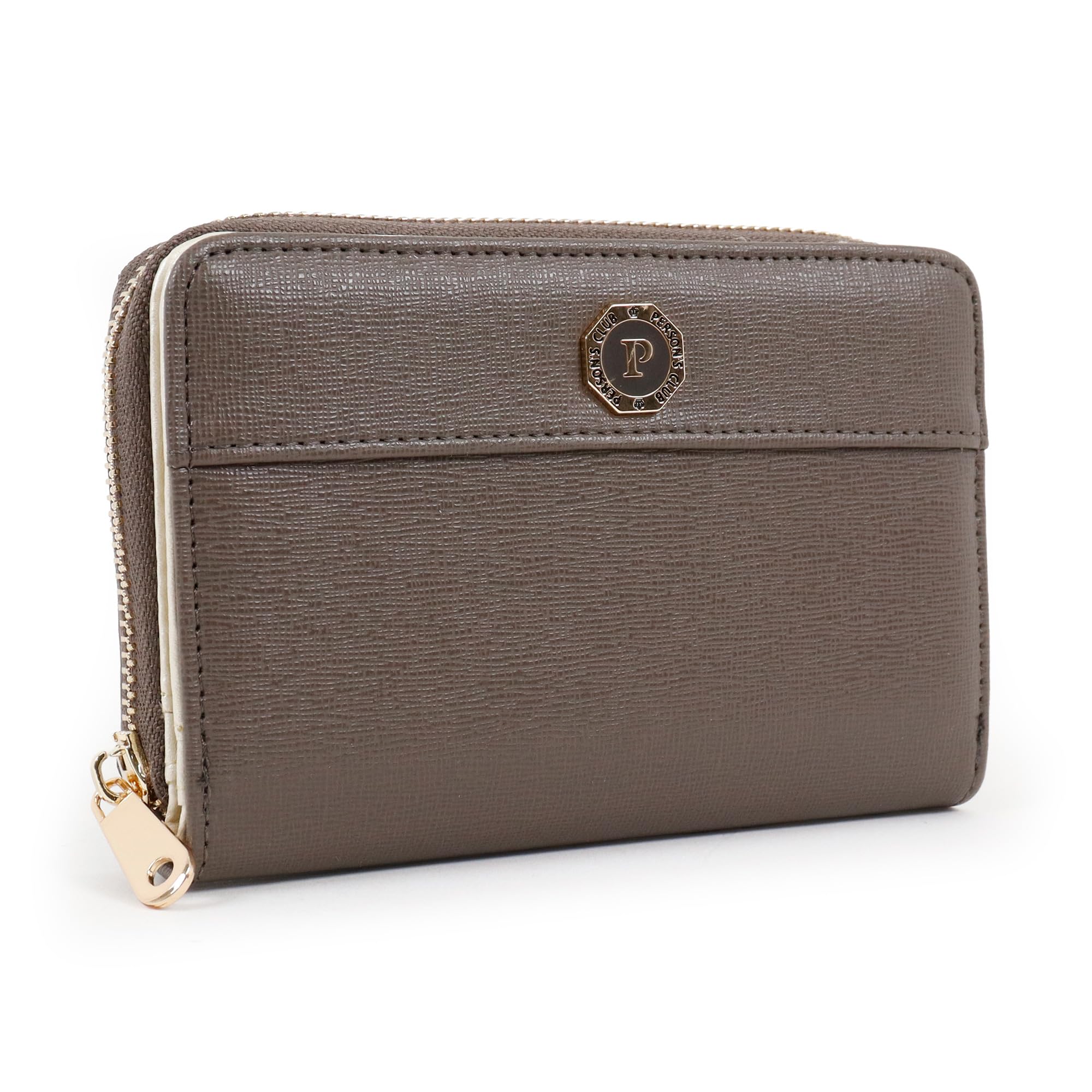 Женский складной кошелек Parsons Club, большая вместимость, круговая молния, с отделением для карт, Счастливый, Финансовая удача, Восьмиугольная брошь, Фэн-шуй, Счастливый кошелек,