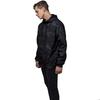 Coupe-vent - URBAN CLASSICS - Pull-over - Noir - Élastique - Capuche Avec Cordon De Serrage