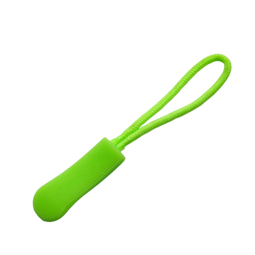 Colored PVC Zipper Pull Rope with Removable Drawstring and Rubber Pull Tab for Bags and Luggage